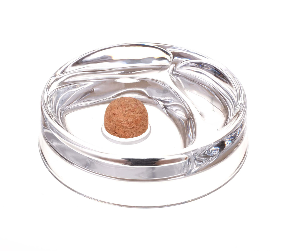 Пепельница на 2 трубки, стекло 520-831