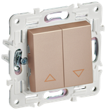 SKANDY Выключатель жалюзи 10А SK-V12Sa песочный IEK