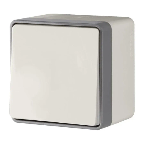 Выключатель одноклавишный влагозащищенный Gallant (слоновая кость) W5010203