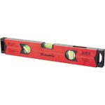 34708 Уровень алюминиевый магнитный, 800мм, фрезерованный, 3 глазка (1 зеркальный), усиленный/ Matrix