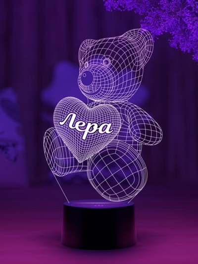 Ночник "Мишка с именем Лера"