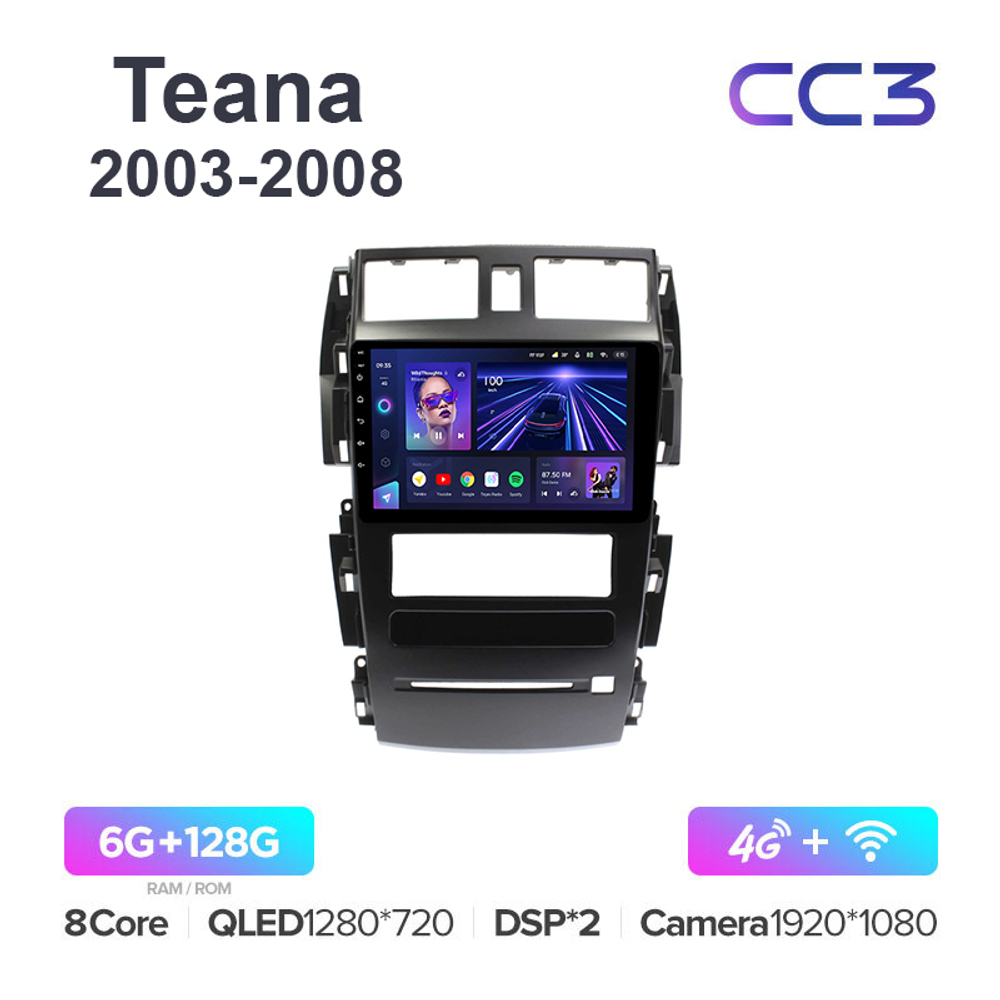 Teyes CC3 9"для Nissan Teana 2003-2008