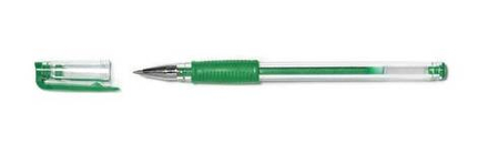 Ручка гел. COMFORT 0,70 мм зелен. резин.грип