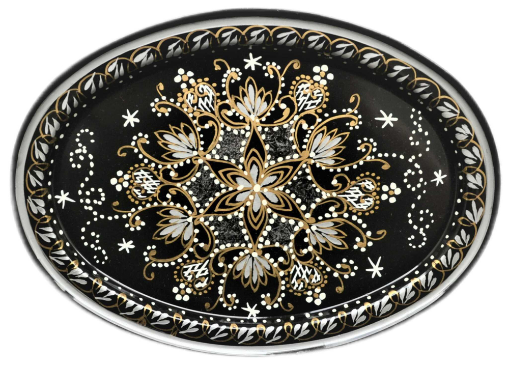 Zhostovo metal tray ornamental A2D080724180
