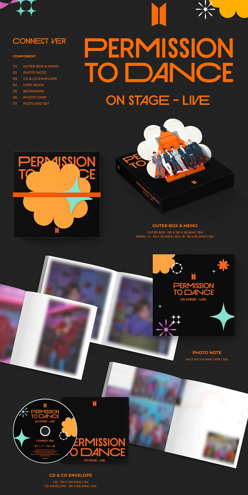 Альбом BTS - PERMISSION TO DANCE ON STAGE - LIVE (Weverse shop)