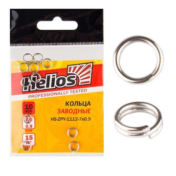 Кольца заводные d=7х0.9мм, 15кг (10шт/уп) Helios (HS-ZPY-1112-7х0.9)