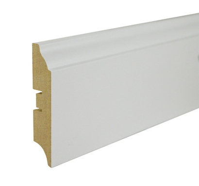 Плинтус МДФ Smartprofile Paint 82 белый под покраску 16x82х2400 мм