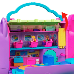 Polly Pocket - Кошка-самолет с двумя куклами + аксессуары HWP19 / артикул   HWP19  / GTIN 194735217779