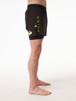 ШОРТЫ МУЖСКИЕ SPEED AERO 5 ELEVATE 2IN1 SHORT | BLACK YELLOW