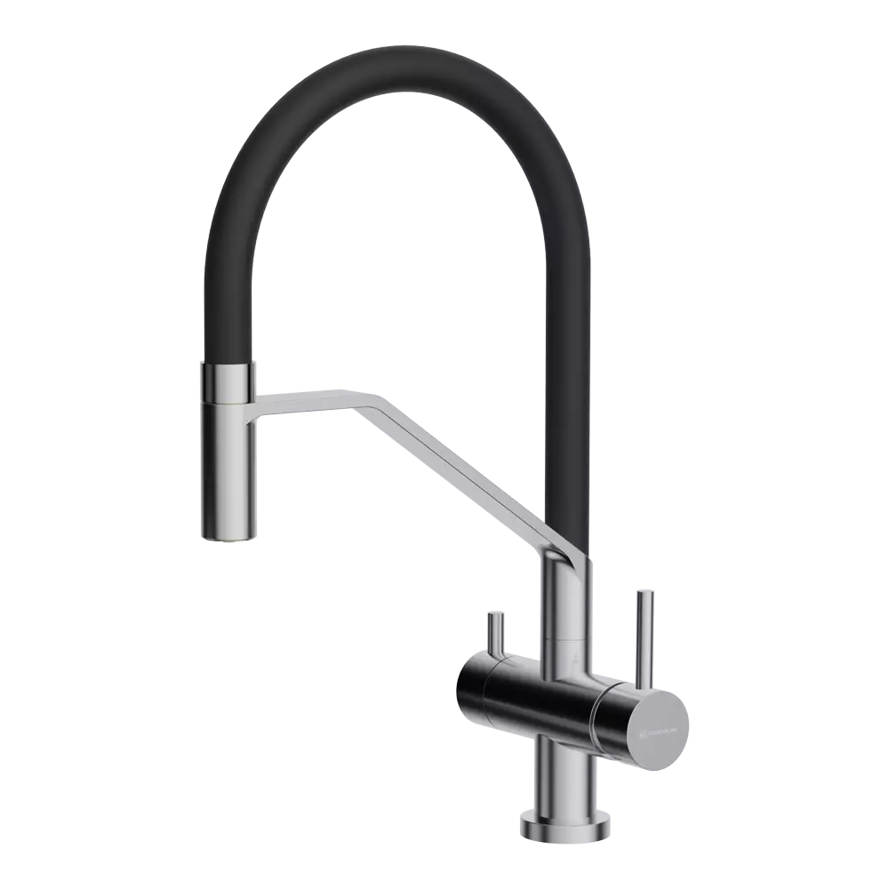 Смеситель Akeno-GB-BL латунь/графит/черный