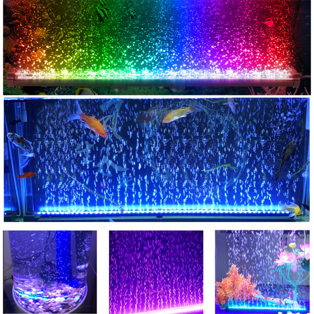 Лампа аквариумная RGB 180мм пульт Огонек OG-LDP03