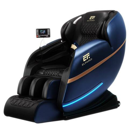 Массажное кресло Elfardi A20B сине-серое