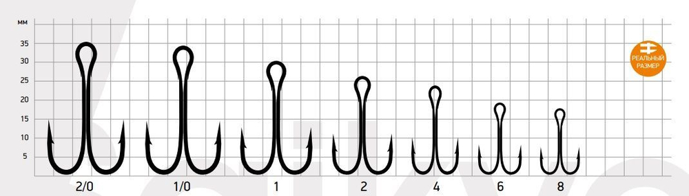Крючки для рыбалки Saikyo двойные Normal Shank KH-11041