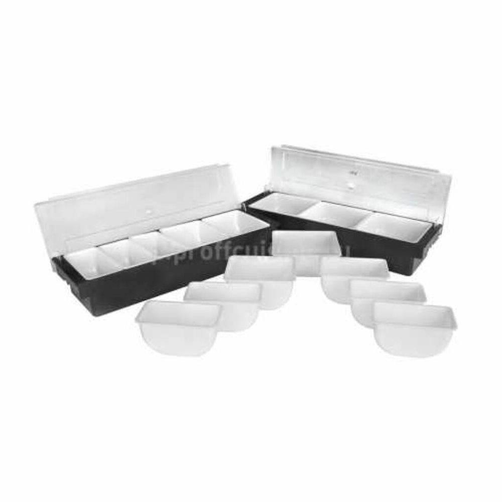 Контейнер емкость для фруктов и специй 3 отд. 49*14,5*10 см пластик P.L.