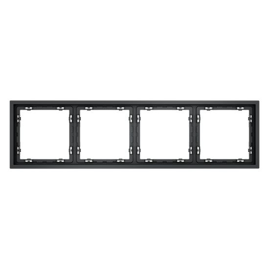 Рамка пластиковая VOLTUM S70 на 4 поста, (графит)