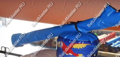 Большой батут-горка "Пиратский корабль 2" с пушками