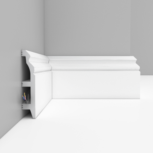 Плинтус DECOMASTER D232-115ДМ (100*22*2400мм) белый