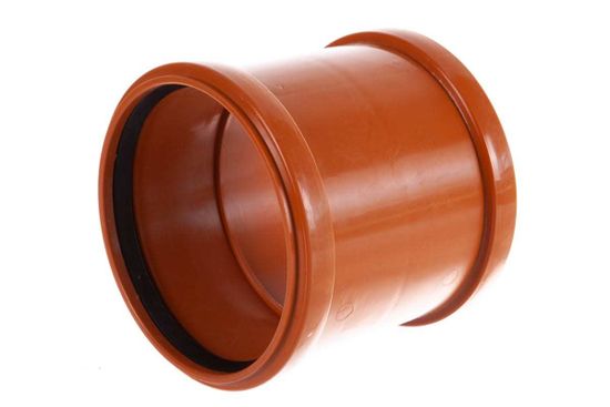 Муфта ПВХ Д.160 наружная оранжевая