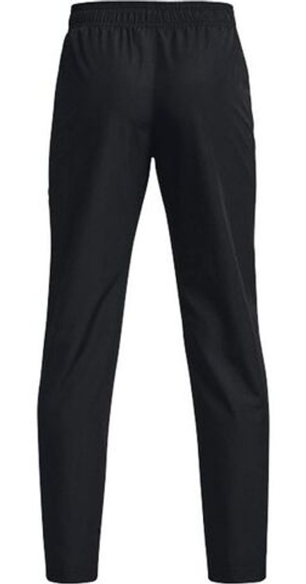 Детские теннисные брюки Under Armour Boys' Sportstyle Woven Pants - black/steel