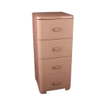 Комод 'Плетёнка' 4-х секционный (какао)