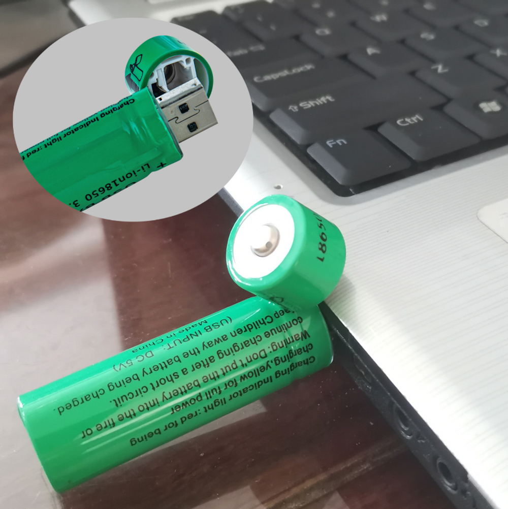 Аккумулятор 18650 -3800mAh MRM A4014 USB зарядка (1шт)