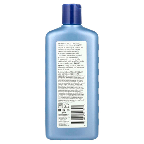 Andalou Naturals, кондиционер, антивозрастной, против выпадения волос, со стволовыми клетками арганы, 340 мл (11,5 жидк. унции)