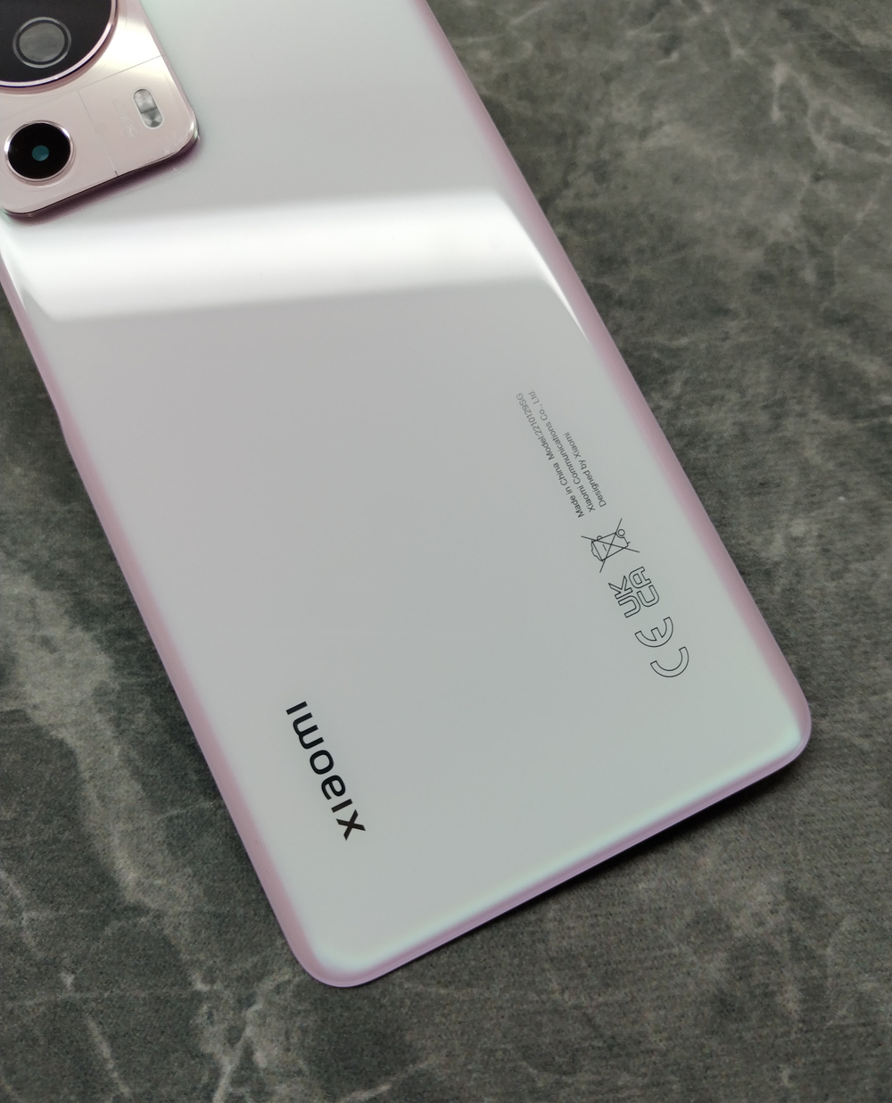 Xiaomi 13 Lite (2210129SG) - Задняя крышка (корпус) в сборе со стеклом камеры (стеклянная) (ORIG-SP)