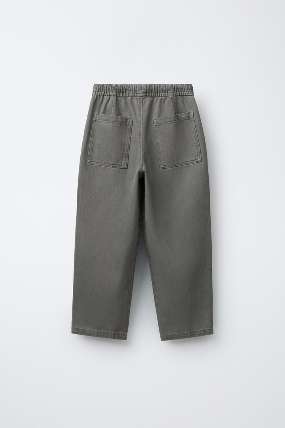 ZARA БРЮКИ BALLOON С КАРМАНАМИ, СЕРЫЙ МЕЛАНЖ