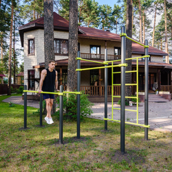 W217 Воркаут (брусья, 3 перекладины, шведская стенка) ZAVODSPORTA