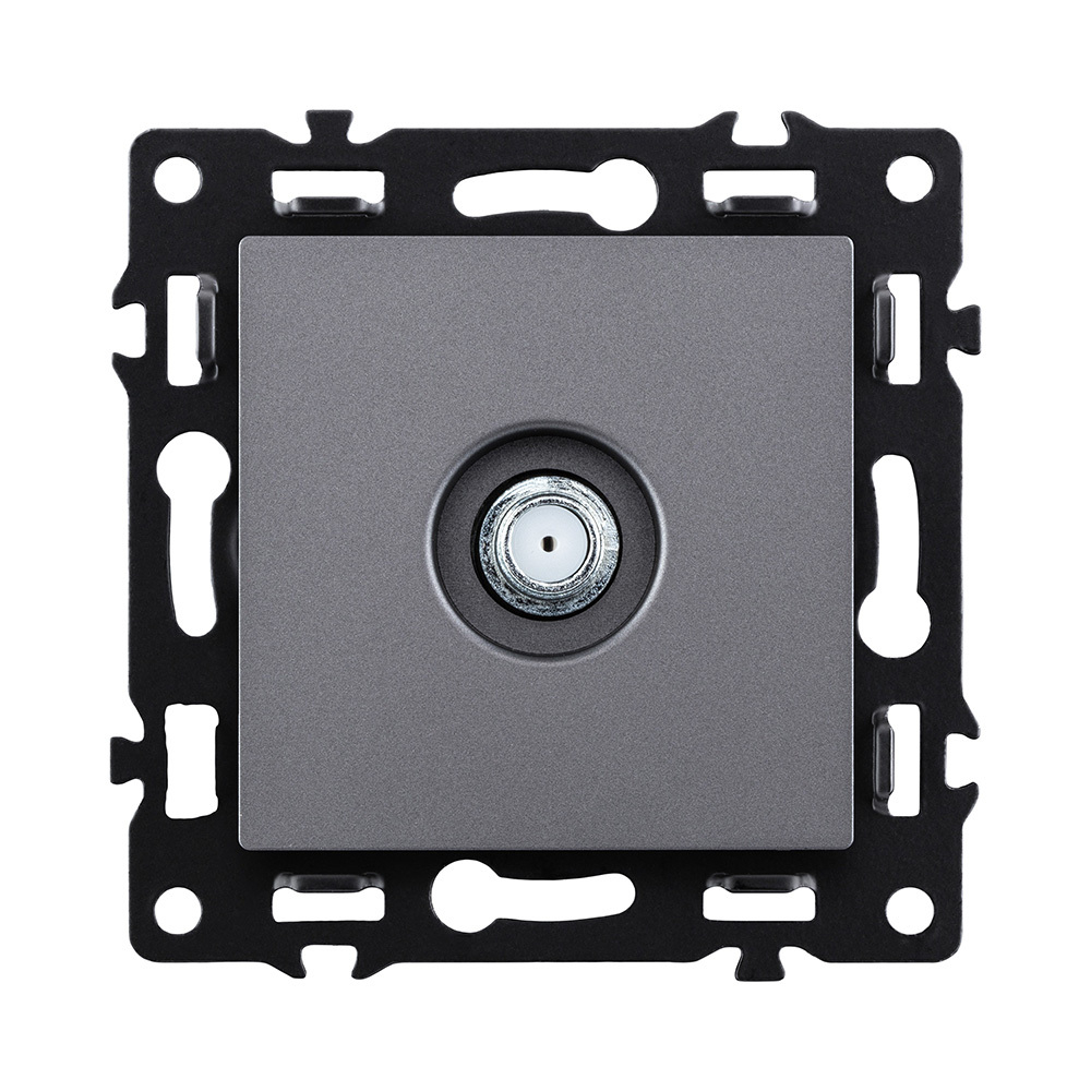 Розетка TV, серый Kollinger Asthetik AS-020GY