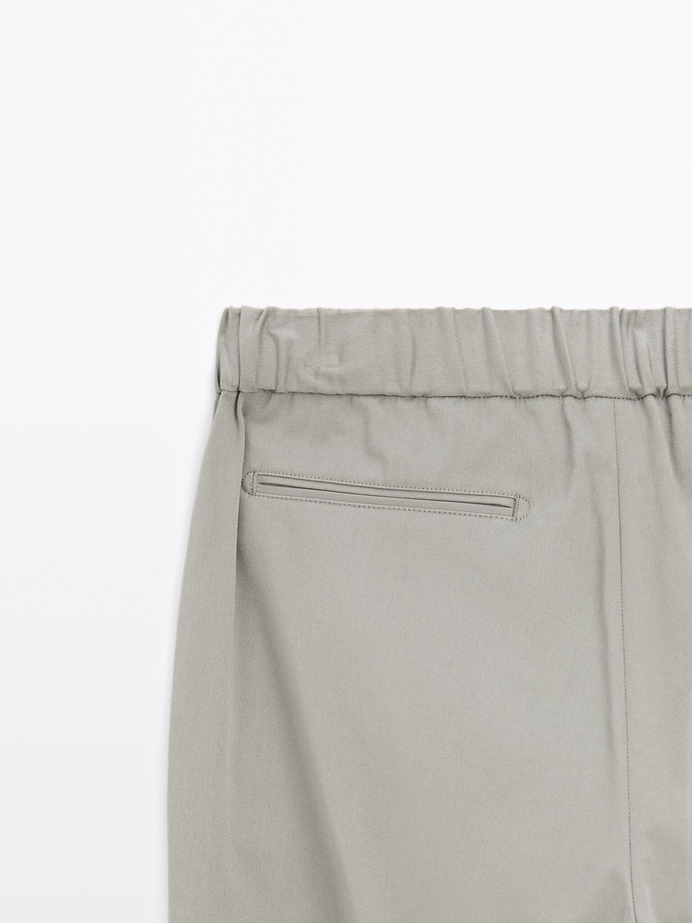 Massimo Dutti Джоггеры из смесового хлопка. серо-коричневый