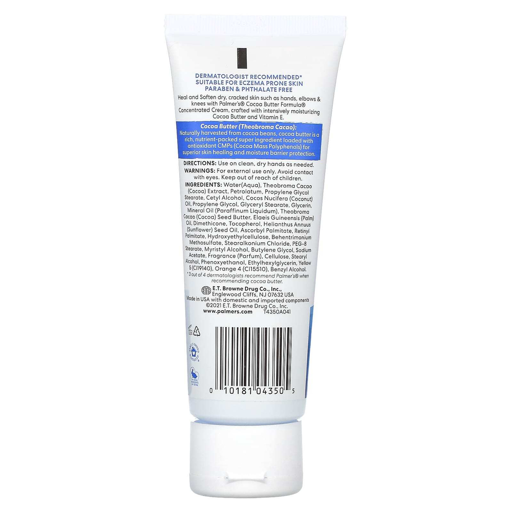 Palmer's, Cocoa Butter Formula®, с витамином E, заживляющий и смягчающий концентрированный крем, 100 г (3,75 унции)