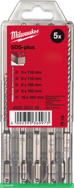 Набор буров Milwaukee M2 SDS+ 5шт (4932352338)