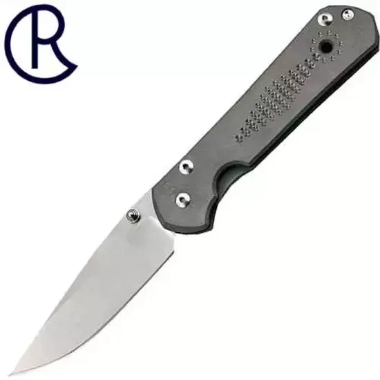 Складной нож Chris Reeve Large Sebenza L21CGGSilver Contrast с клинком из стали CPM-S35VN, рукоять титан