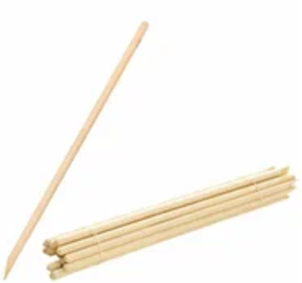 Черенок на снеговую лопату деревянный берёза в/с Ø 32мм. (10 шт)