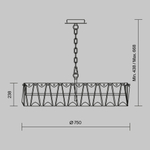 Подвесной светильник Maytoni MOD043PL-08G