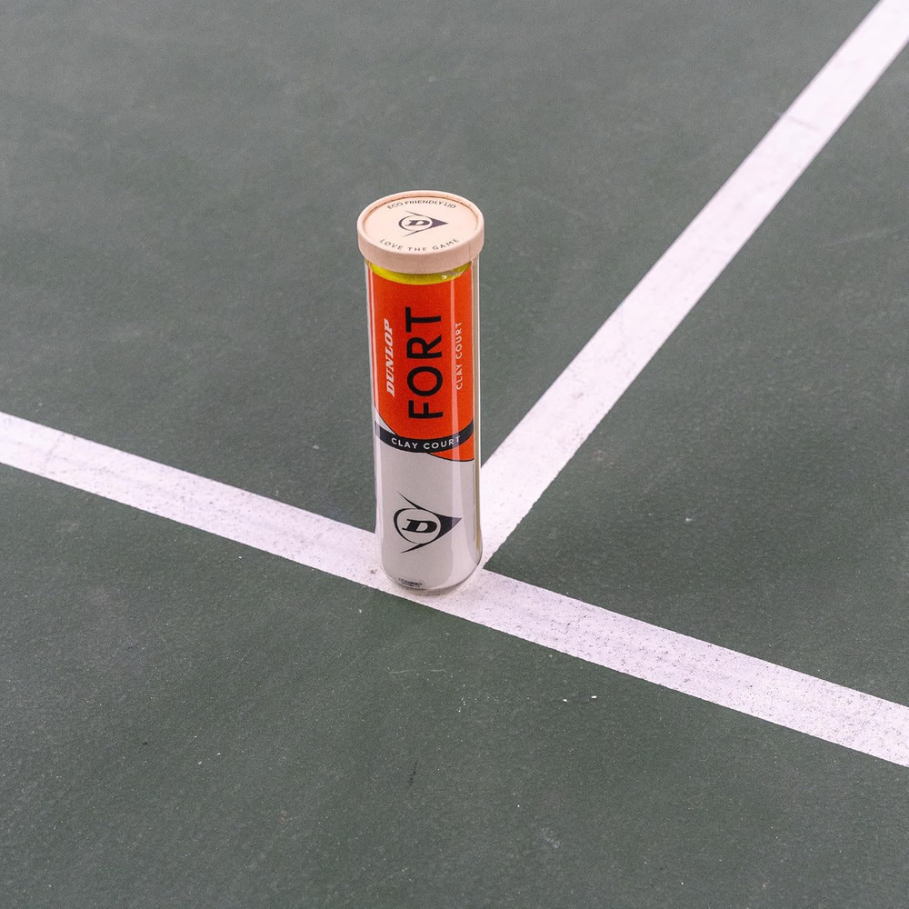 Мяч теннисный Dunlop Fort Clay Court 4B, 601613, уп.4 шт,одобр.ITF