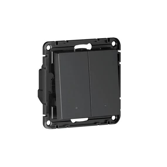 Выключатель 2-кл. AtlasDesign Smart 10А (сх. 5) L+N с подсветкой Zigbee механизм карбон SE ATN001053Z