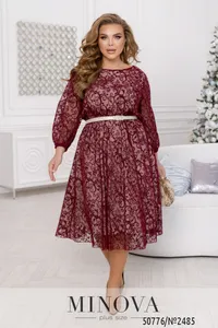 Платье 2485-бордо Minova