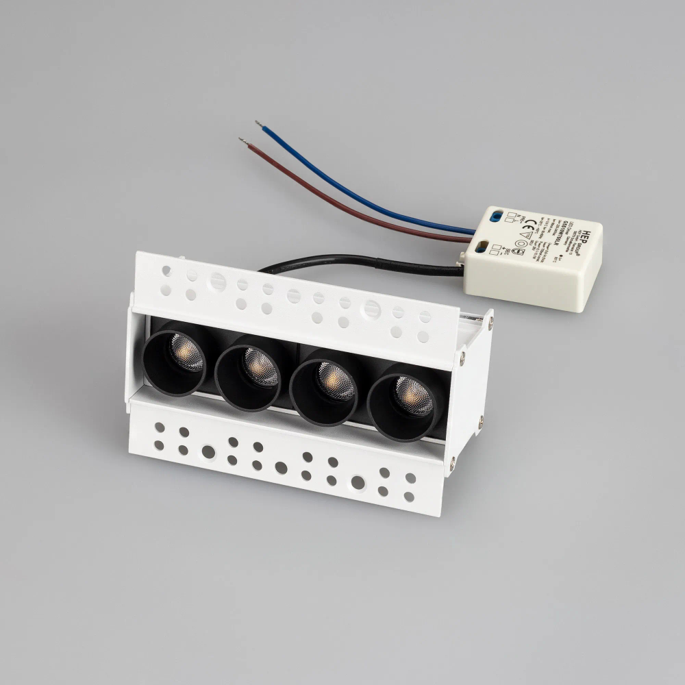 Светильник MS-ORIENT-BUILT-TRIMLESS-TC-S38x127-10W Day4000 (WH-BK, 30 deg, 230V) (Arlight, IP20 Металл, 5 лет) 032224