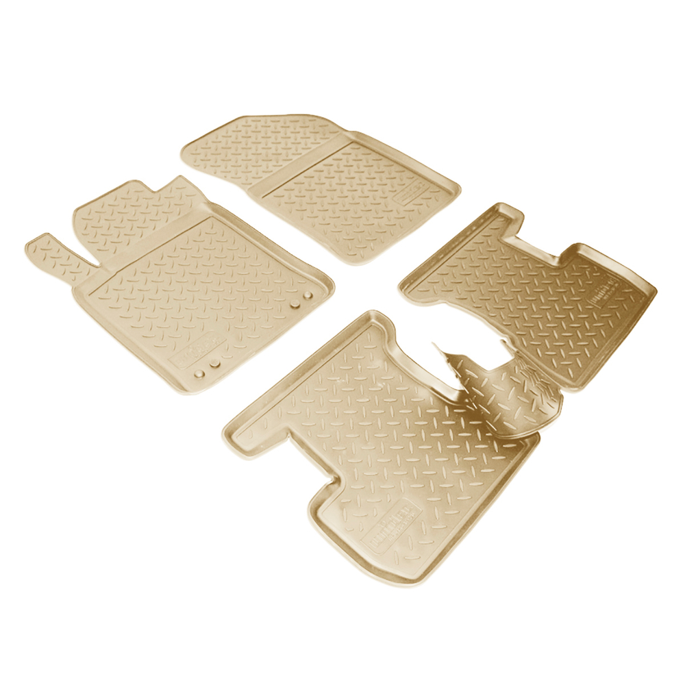 Ковры в салон Norplast/Unidec для Citroen C3 в кузове S (2010-)Полиуретан,Бежевый, арт.NPL-Po-14-20-B