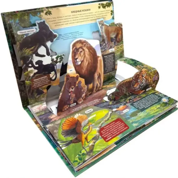 3D энциклопедия-панорамка. Хищники от 25.07.2022