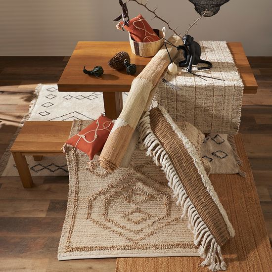 Ковер из джута и шерсти mumbai из коллекции ethnic, 200х300см