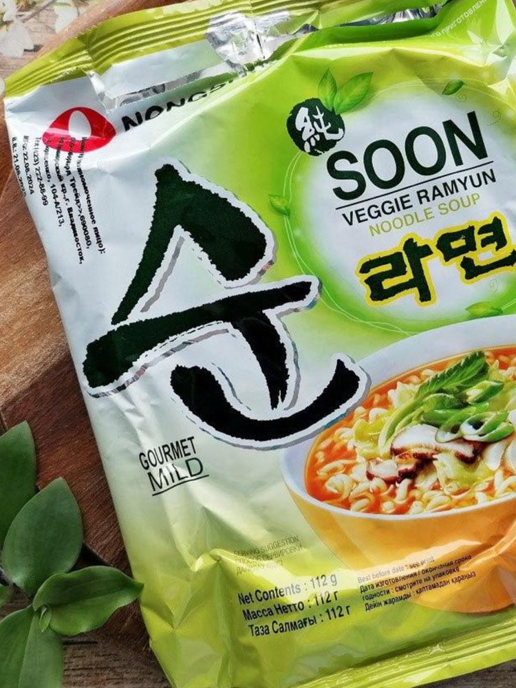 Лапша быстрого приготовления Nongshim Soon Veggie 112 г x 5 шт