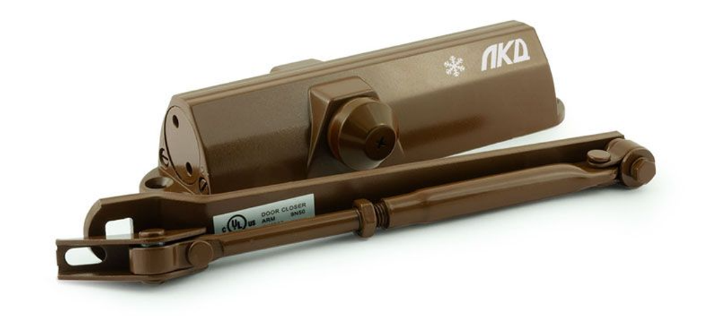 ЛКД-ДК-25-120 Доводчик дверной, до 120 кг, EN2-6, коричневый, гидравлический, морозостойкий