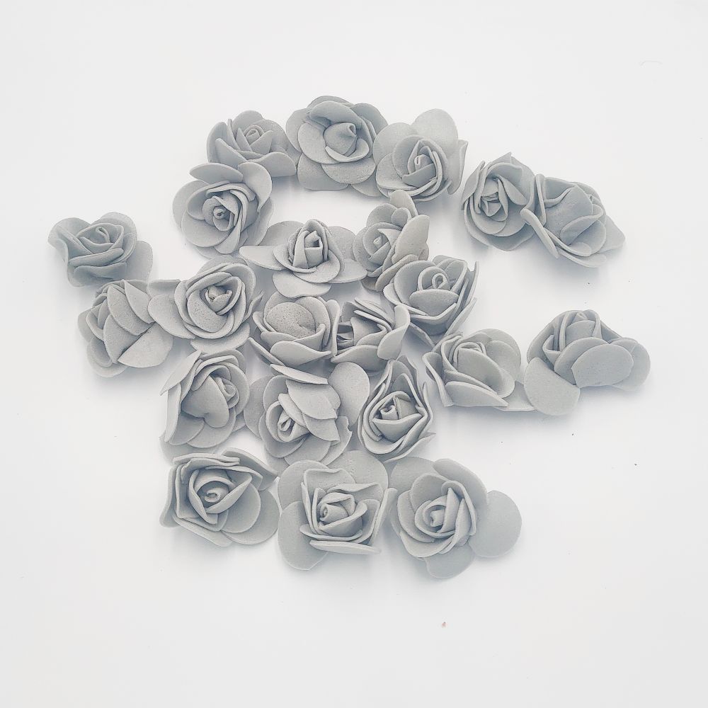 `Цветы из фоамирана 35 мм, цвет: 14 серый