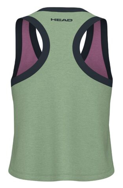 Женский топ теннисный Head Play Crop Top - cyclame/celery green
