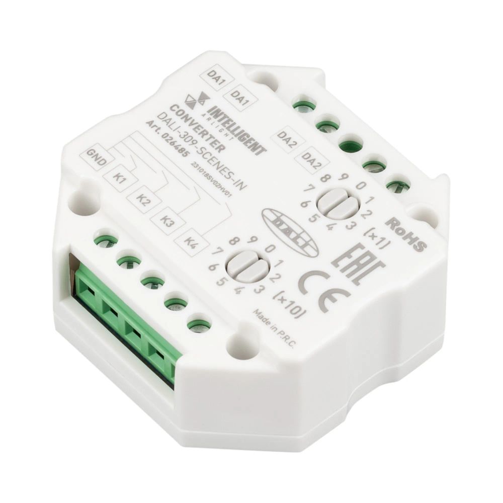 INTELLIGENT ARLIGHT Конвертер DALI-309-SCENES-IN (DALI bus) (Arlight, -) 026485