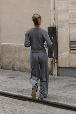 ZARA БРЮКИ-ПАЛАЦЦО ИЗ МЯГКОЙ ТКАНИ, МЯГКИЙ СЕРЫЙ