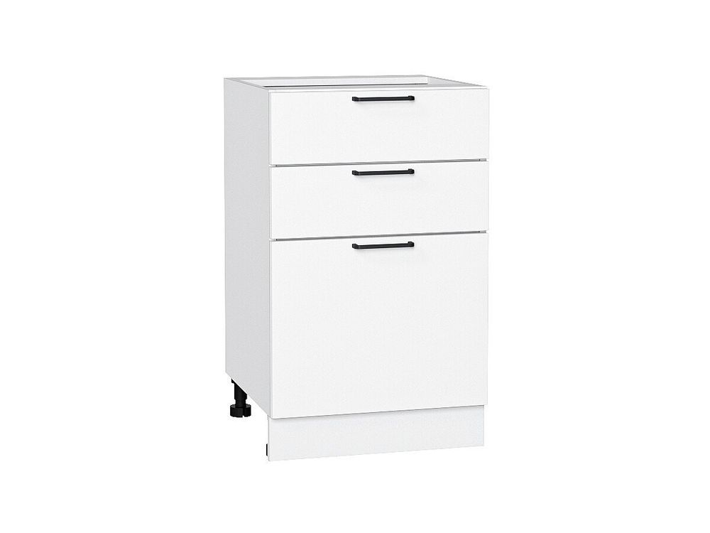 Шкаф нижний с 3-мя ящиками Флэт